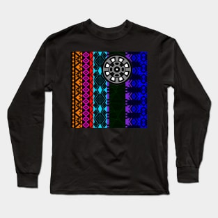 boho style pattern from mayan space ecopop Long Sleeve T-Shirt